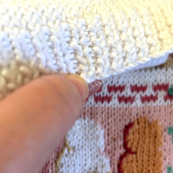 Vintage Orvis Sweets Desserts Fruits Knit Sweater Short Sleeve Grannycore XL - Picture 6 of 14